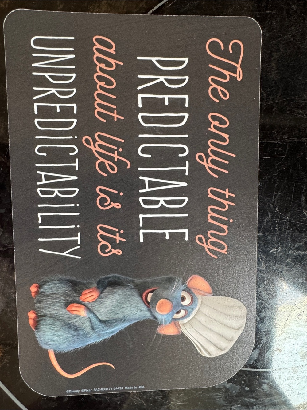 Disney Pixar ratatouille fridge magnet Remy LIKE NEW